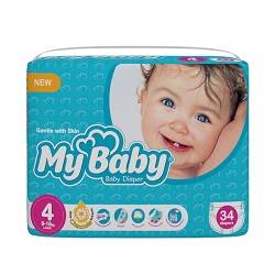 پوشک سایز 4 (34 عددی) مای بیبی